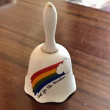 Look For The Rainbow Positive Affirmation Wish Bell Decorative Ornament