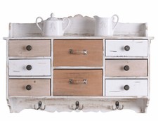 Towel Rail Kitchen Cupboard Towel Hook Wall Cabinet Shabby Chic Wall Shelf