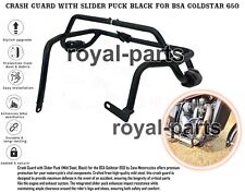 "CRASH GUARD WITH SLIDER PUCK, BLACK" FIT FOR BSA GOLDSTAR 650