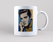 Elvis Presley Art Mug Original Pop Art Fan Rock Roll Music Gift Tea Coffee Cup