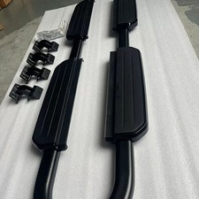 FOR LAND ROVER DEFENDER 110 L663 BLACK RUNNING BOARD SIDE STEPS ALUMINIUM 20+