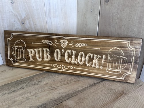 Solid wood home bar sign - home, or