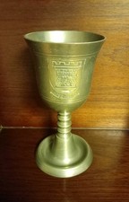German pewter wine goblet