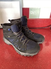 Salomon Boots Men UK 9.5 Black Tibai Mid GTX Gore-Tex Hiking Walking