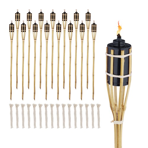 Garden oil torch bamboo - torch, fire