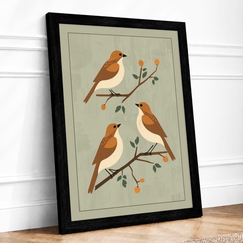 Three birds branches - three,
