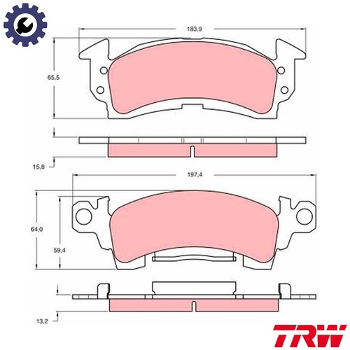 Brake pad set - brake, disc