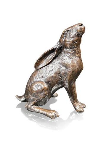 Bronze small hare - bronze, moon