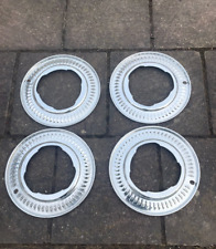 Morris Oxford Wolsley 6/90 Vintage Period Correct 1950-60's Wheel Trim Rings NOS