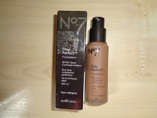 NEW BOOTS No 7 STAY PERFECT FOUNDATION - MOCHA 30ml