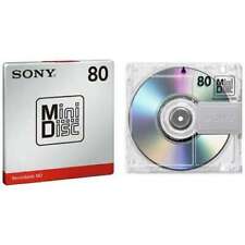 Sony MD80 Blank MiniDisc 80 Minutes MDW80T Brand New Sealed UK Supplier 