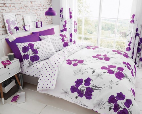 Luxury reversible floral duvet - reversible,