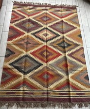 Kilim Rug Large Rustic Ethnic