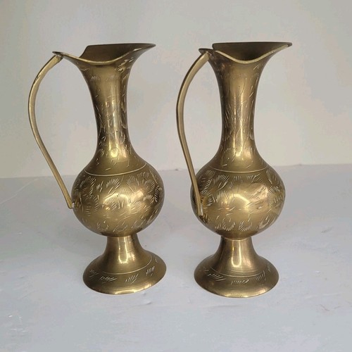 Vintage indian brass pitcher - indian,