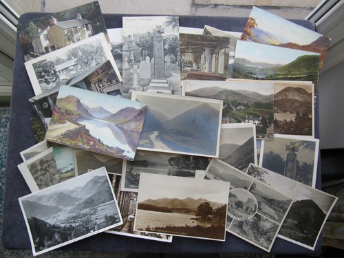 Old postcards lake - postcards,