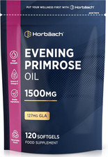 Evening Primrose Oil 1500Mg | High Strength with Omega 6 and GLA | Cold-Pressed 