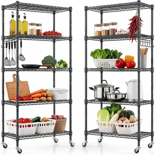 Wire shelving rack - 5, tier