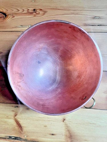 Vintage copper egg - bowl, 10"