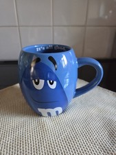 M&M World Ceramic Large Blue Barrel Mug 2013 “It’s All Good” Coffee Cup