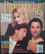Premiere Magazine October 1992 Dustin Hoffman Geena Davis Andy Garcia