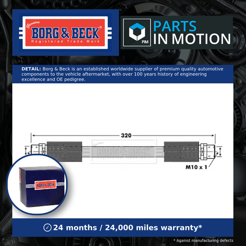 Brake hose front left right - front,