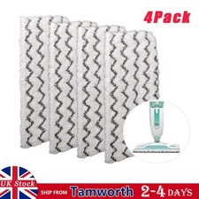 4 Pack Steam Mop Pads for Shark Steam Mop S1000UK and Beldray BEL01097, Washable
