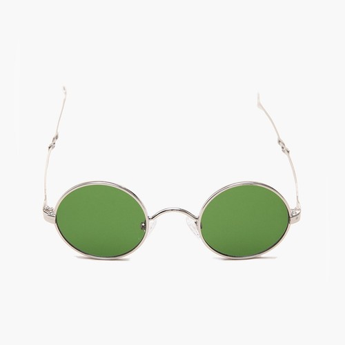 Round silver spectacle - round,