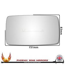 Right Hand Ford Capri Mk1 Mk2 Convex Wing Door Mirror Glass Remote Cable Adjust