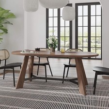 70.86" Oval Dining Table for