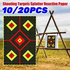 10/20 Pack 12x18" Shooting Targets Gun Reactive Exercise Splatter Paper Target