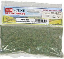 Peco Scene Static Grass Model PSG-203 Autumn Grass 2mm (30g) Roxley Models.