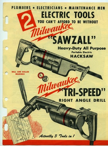 Milwaukee electric tools - milwaukee, 1951
