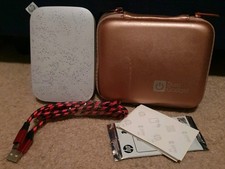 HP Sprocket 200 Zink Portable Colour Photo Printer + Cable, Case & Zink Papers