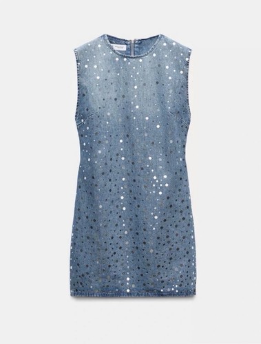 Zara denim mirror mini dress - zara,