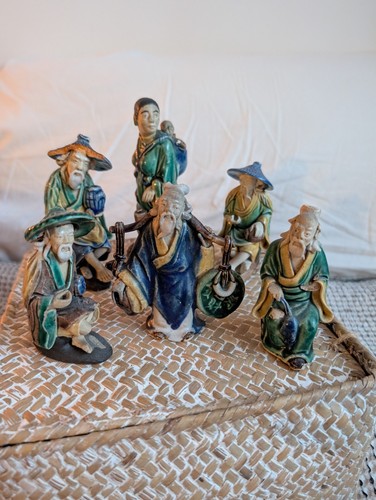 Vintage antique chinese - vintage, mudmen