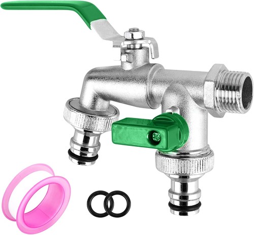Double garden tap with - garden,