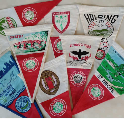Vintage camping club - club, flags