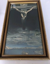 Vintage Salvador Dali Print Christ Of St John . The Glasgow Art Gallery 