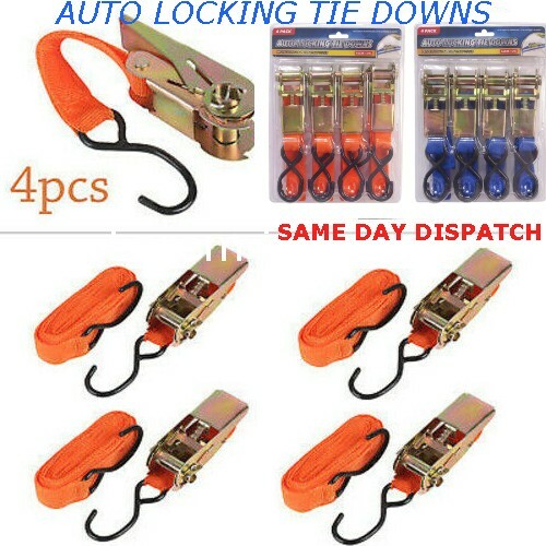 4pc ratchet tie down strap - down,