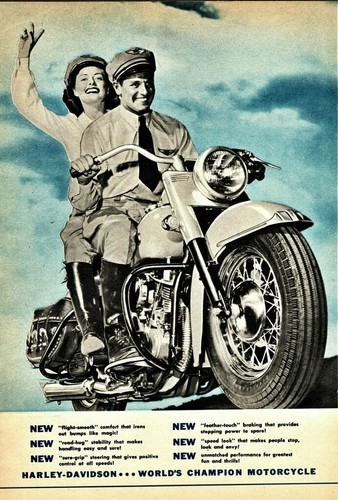 Harley davidson 1949 vintage - a,