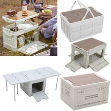 Large Folding Storage Box Collapsible Stackable Container Home Office Camping