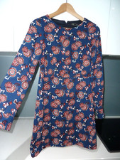 ZARA TRAFALUC blue red cream