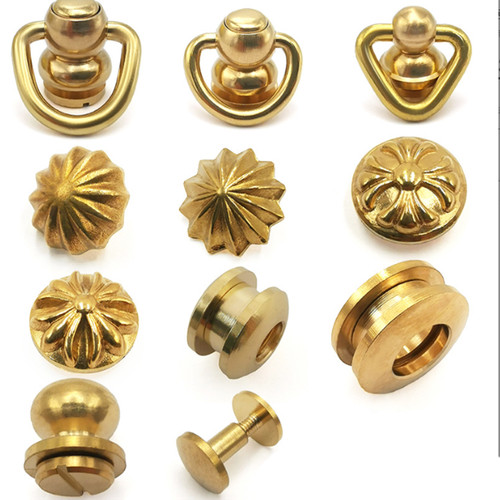 Solid brass leather craft - brass,