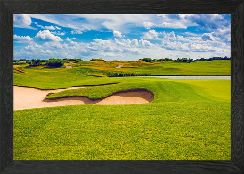 Golf course framed wall - golf,