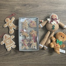Gingerbread Cookie Hanging Christmas Ornament Set Of 6  with others bundle
