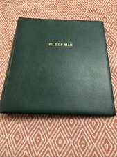 STAMPS - LINDER  - ISLE OF MAN ALBUM GREEN - 18 RING - GOOD CONDITION