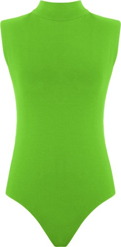 Ladies sleeveless leotard high - ladies,