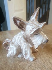 Sylvac Brown Terrier Dog Figurine 1295  5in 13cm Tall VGC