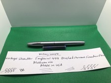 Vintage Sheaffer Imperial 444 Brushed Steel CT Fountain Pen with Cartridge