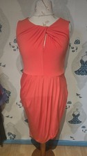 Beautiful orange coral - coral, ruched